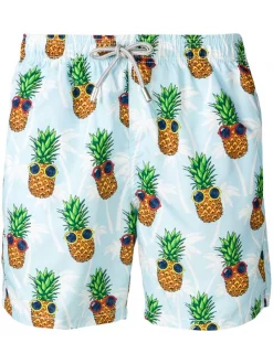 MC2 Saint Barth SUMMER PINEAAPLE Badeshorts Mit Ananas-Print Herren