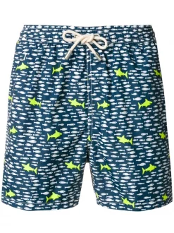 MC2 Saint Barth Geschäft 40 MC2 Saint Barth FNIS61 Badeshorts Mit Hai-Print Herren