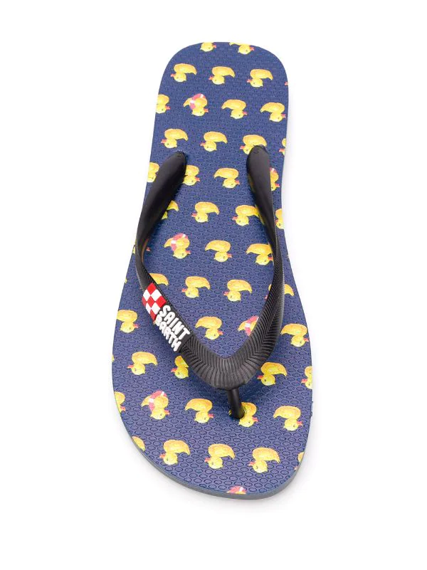 ( Neue Saison ) MC2 Saint Barth Ducky Flip-Flops Mit Enten-Print Herren 5 ( Neue Saison ) MC2 Saint Barth Ducky Flip-Flops Mit Enten-Print Herren – Bild 4