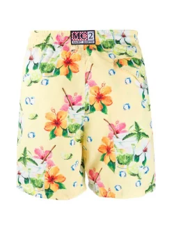 MC2 Saint Barth MOCK91 MOJITO COCKTAIL Badeshorts Mit Blumen-Print Herren -MC2 Saint Barth Geschäft 14059289 18421849 600