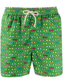 MC2 Saint Barth Badeshorts Mit "Summer Sunglasses"-Print Herren