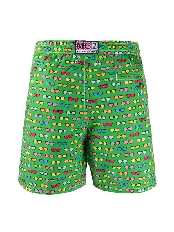 MC2 Saint Barth Badeshorts Mit "Summer Sunglasses"-Print Herren 4 MC2 Saint Barth Badeshorts Mit "Summer Sunglasses"-Print Herren – Bild 2
