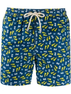 MC2 Saint Barth Badeshorts Mit "Snorkeling Time"-Print Herren