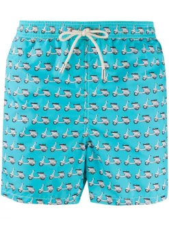 MC2 Saint Barth MVVS56 Badeshorts Mit Vespa-Print Herren