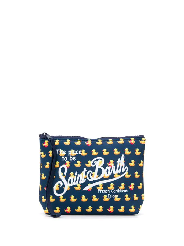 ( Neue Saison ) MC2 Saint Barth Kulturbeutel Mit "Ducky"-Print Blu-giallo 3 ( Neue Saison ) MC2 Saint Barth Kulturbeutel Mit "Ducky"-Print Blu-giallo