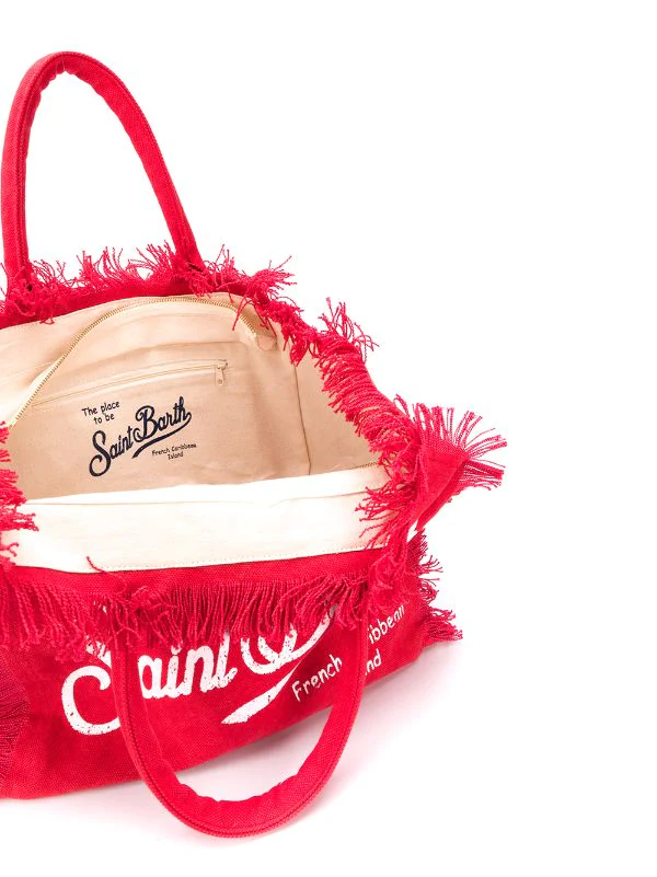 MC2 Saint Barth ROSSO Strandtasche Mit Logo Damen 7 MC2 Saint Barth ROSSO Strandtasche Mit Logo Damen – Bild 5