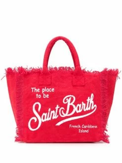 MC2 Saint Barth ROSSO Strandtasche Mit Logo Damen