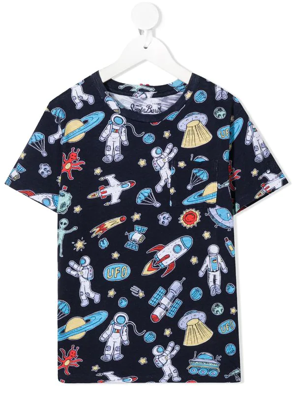 MC2 Saint Barth ASTR61 ASTRONAUT T-Shirt Mit Astronaut-Print Kids 2 MC2 Saint Barth ASTR61 ASTRONAUT T-Shirt Mit Astronaut-Print Kids