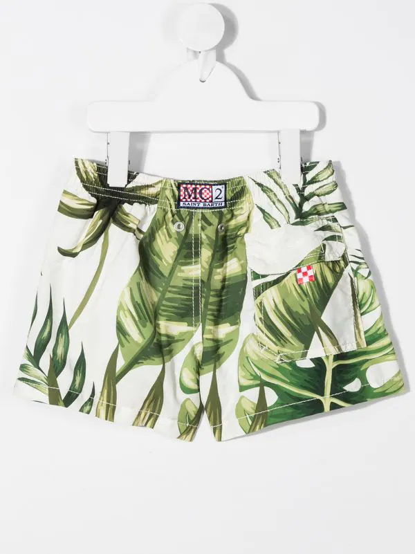 MC2 Saint Barth JMLV10 Jumbo Leaves 10 Badeshorts Mit Print Kids 4 MC2 Saint Barth JMLV10 Jumbo Leaves 10 Badeshorts Mit Print Kids – Bild 2