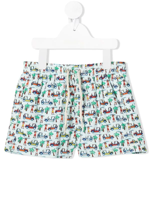 MC2 Saint Barth Badehose Mit Strand-Print SURT01 SURFING TIME 3 MC2 Saint Barth Badehose Mit Strand-Print SURT01 SURFING TIME
