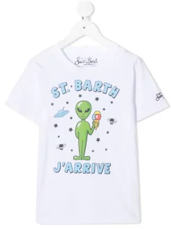 MC2 Saint Barth T-Shirt Mit "St. Barth J'Arrive"-Print BHAL01 BARTH ALIEN 01