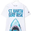 MC2 Saint Barth T-Shirt Mit Hai-Print Kids
