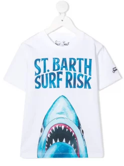 MC2 Saint Barth T-Shirt Mit Hai-Print Kids