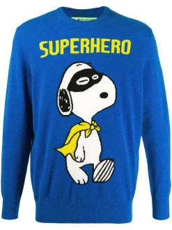 MC2 Saint Barth 'Snoopy Superhero' Pullover 17 BLUE
