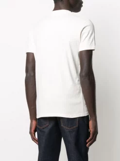 MC2 Saint Barth 11 Avorio-rosso T-Shirt Mit Slogan Herren -MC2 Saint Barth Geschäft 16028983 30014739 600