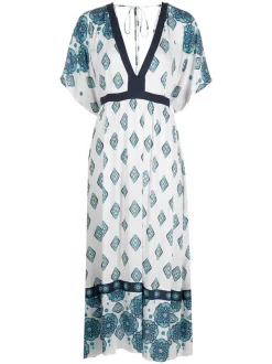 MC2 Saint Barth Kleid Mit V-Ausschnitt Damen