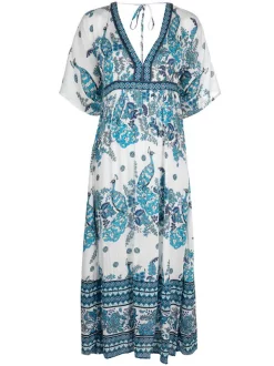 MC2 Saint Barth Kleid Mit V-Ausschnitt OSTRICH INDIGO