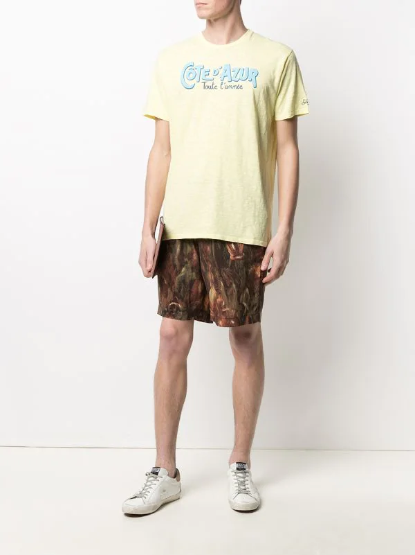 MC2 Saint Barth COTE ANNEE 92 YELLOW T-Shirt Mit "Cote D'Azur"-Print Herren 4 MC2 Saint Barth COTE ANNEE 92 YELLOW T-Shirt Mit "Cote D'Azur"-Print Herren – Bild 2
