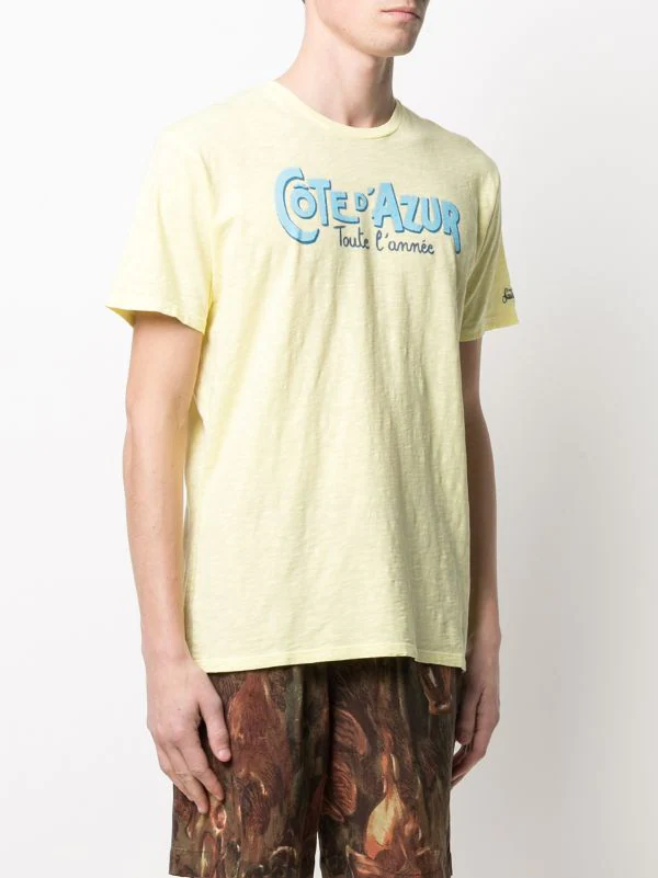 MC2 Saint Barth COTE ANNEE 92 YELLOW T-Shirt Mit "Cote D'Azur"-Print Herren 5 MC2 Saint Barth COTE ANNEE 92 YELLOW T-Shirt Mit "Cote D'Azur"-Print Herren – Bild 3