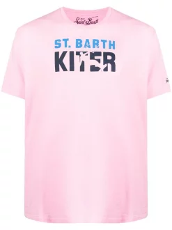 MC2 Saint Barth T-Shirt Mit Grafischem Print KITER 21 PINK