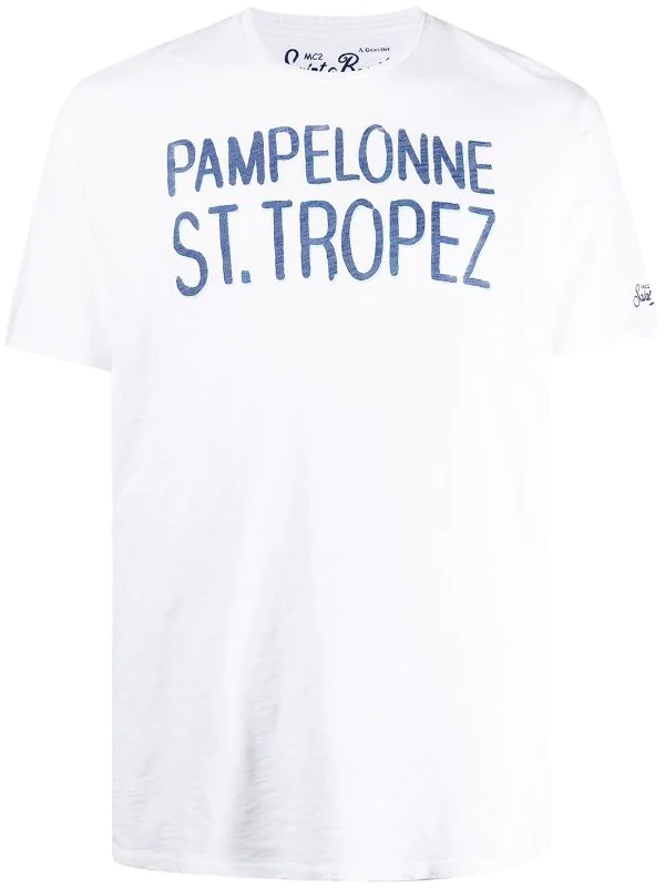 MC2 Saint Barth WHITE T-Shirt Mit Logo-Print Herren 3 MC2 Saint Barth WHITE T-Shirt Mit Logo-Print Herren