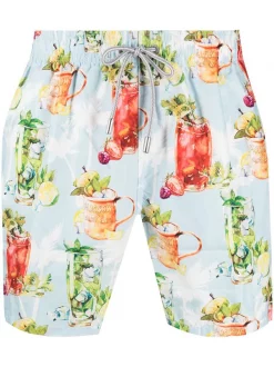 MC2 Saint Barth Badeshorts Mit Grafischem Print DRINK MIX 31