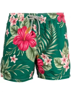 MC2 Saint Barth DECADENT IBISCUS 51 Badeshorts Mit Hibiskus-Print Herren
