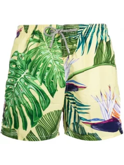 MC2 Saint Barth DRAGON LEAVES 91 Badeshorts Mit Tropen-Print Herren