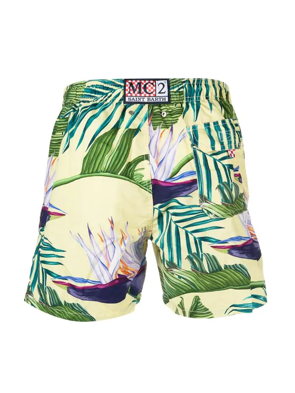 MC2 Saint Barth DRAGON LEAVES 91 Badeshorts Mit Tropen-Print Herren 4 MC2 Saint Barth DRAGON LEAVES 91 Badeshorts Mit Tropen-Print Herren – Bild 2