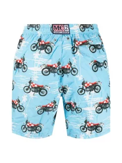 MC2 Saint Barth Badeshorts Mit Biker-Print SPEEDY MOTORBIKE -MC2 Saint Barth Geschäft 16391772 31749549 600
