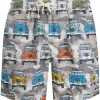 MC2 Saint Barth DRIVERS VINTAGE MIMETIC Badeshorts Mit Camouflage-Print Herren