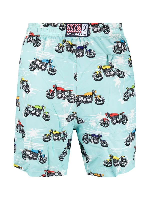 MC2 Saint Barth Badeshorts Mit Motorrad-Print Herren 4 MC2 Saint Barth Badeshorts Mit Motorrad-Print Herren – Bild 2