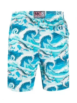 MC2 Saint Barth Badeshorts Mit Hai-Print MAQUETTES REQUIN -MC2 Saint Barth Geschäft 16392046 31752230 600