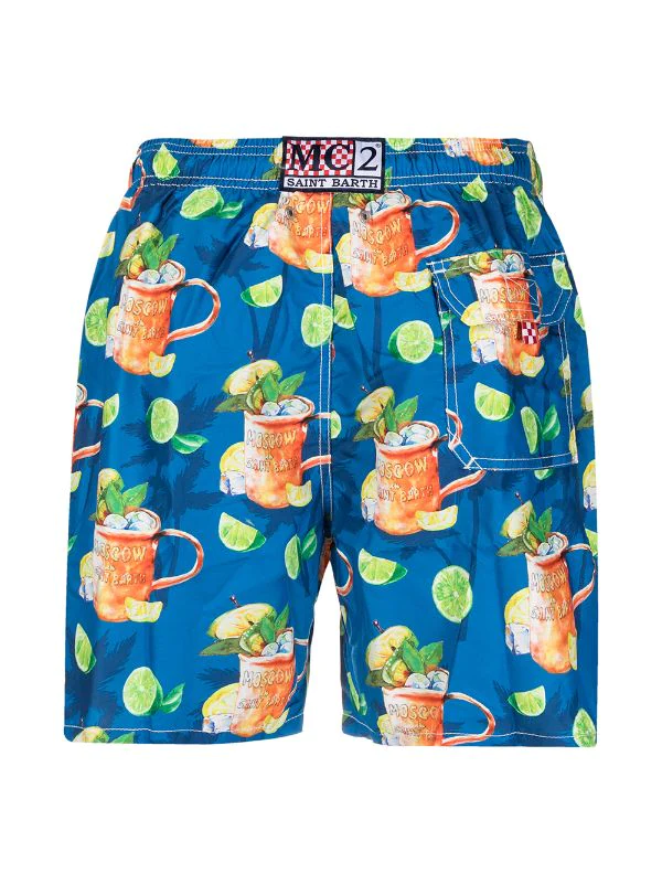 MC2 Saint Barth Badeshorts Mit Cocktail-Print Herren 4 MC2 Saint Barth Badeshorts Mit Cocktail-Print Herren – Bild 2