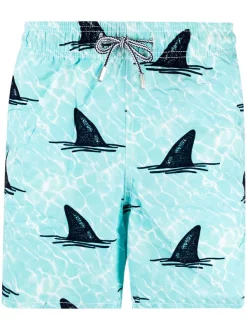 MC2 Saint Barth REKEN Badeshorts Mit Hai-Print Herren
