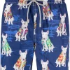 MC2 Saint Barth ETHAN PALM 61 Badeshorts Mit Hunde-Print Herren