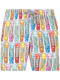 MC2 Saint Barth Badeshorts Mit Eiscreme-Print Herren
