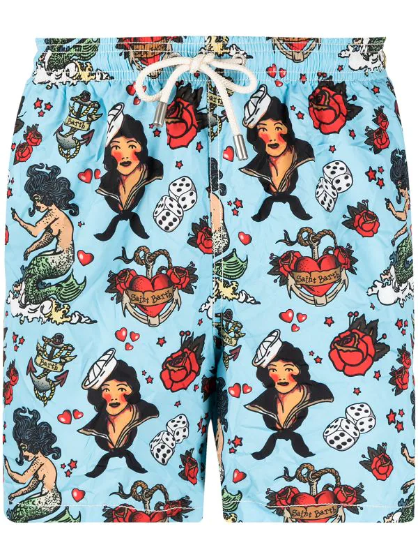 MC2 Saint Barth Badeshorts Mit Herz-Print SYRENE 31 3 MC2 Saint Barth Badeshorts Mit Herz-Print SYRENE 31