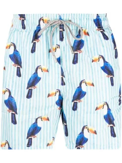 MC2 Saint Barth Badeshorts Mit Tukan-Print TOUC31 TOUCAN TOCO