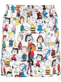 ( Positively Conscious ) MC2 Saint Barth Badeshorts Mit Snoopy-Print Herren