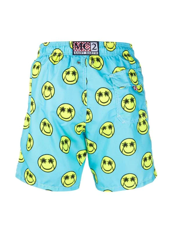 ( Neue Saison ) MC2 Saint Barth Badeshorts Mit Palm Smile-Print PLSM56 Palm Smile 4 ( Neue Saison ) MC2 Saint Barth Badeshorts Mit Palm Smile-Print PLSM56 Palm Smile – Bild 2