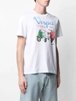 MC2 Saint Barth Vespa Italiens T-Shirt VPIT1N VESPA ITALIENS 01N -MC2 Saint Barth Geschäft 16683897 32884758 600