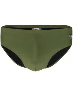 MC2 Saint Barth 52 GREEN Badeshorts Mit Logo-Patch Herren