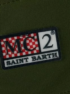 MC2 Saint Barth 52 GREEN Badeshorts Mit Logo-Patch Herren -MC2 Saint Barth Geschäft 16691155 32904862 600