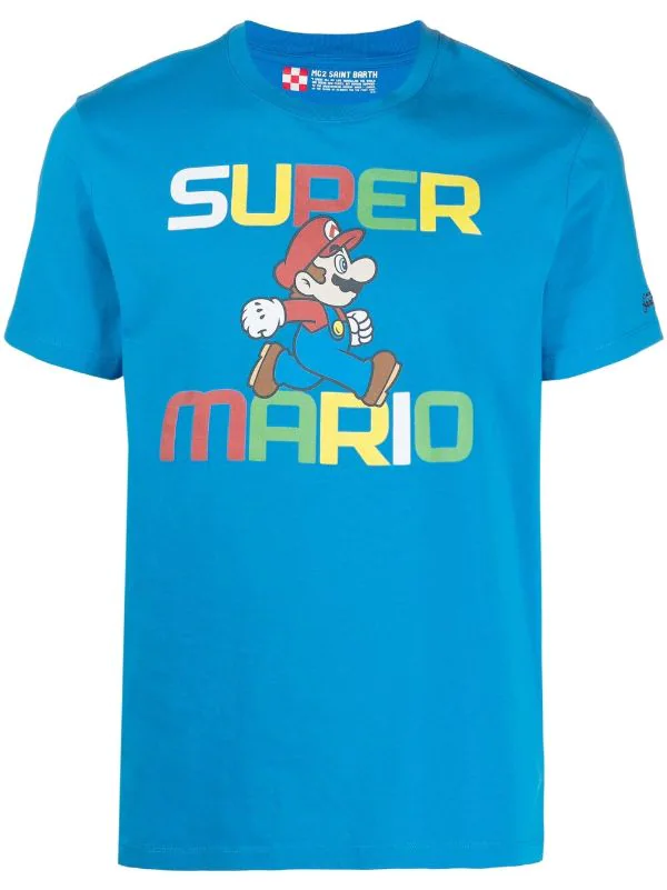 MC2 Saint Barth T-Shirt Mit Super-Mario-Print MRUN7N BLUE 3 MC2 Saint Barth T-Shirt Mit Super-Mario-Print MRUN7N BLUE