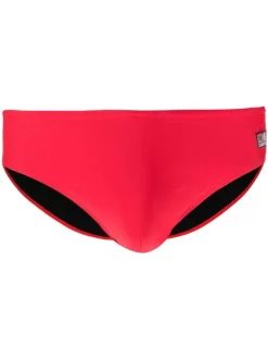 MC2 Saint Barth 41 ROSSO Badehose Mit Logo Herren