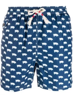 ( Positively Conscious ) MC2 Saint Barth PIGL61 PIGLET 61 Badeshorts Mit Print Herren