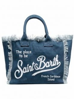 ( Neue Saison ) MC2 Saint Barth Jeans-Shopper Mit Logo-Print Damen
