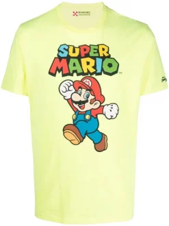 ( Neue Saison ) MC2 Saint Barth T-Shirt Mit Super-Mario-Print Herren