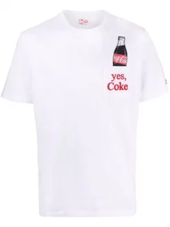 MC2 Saint Barth COBO1N WHITE T-Shirt Mit Grafischem Print Herren